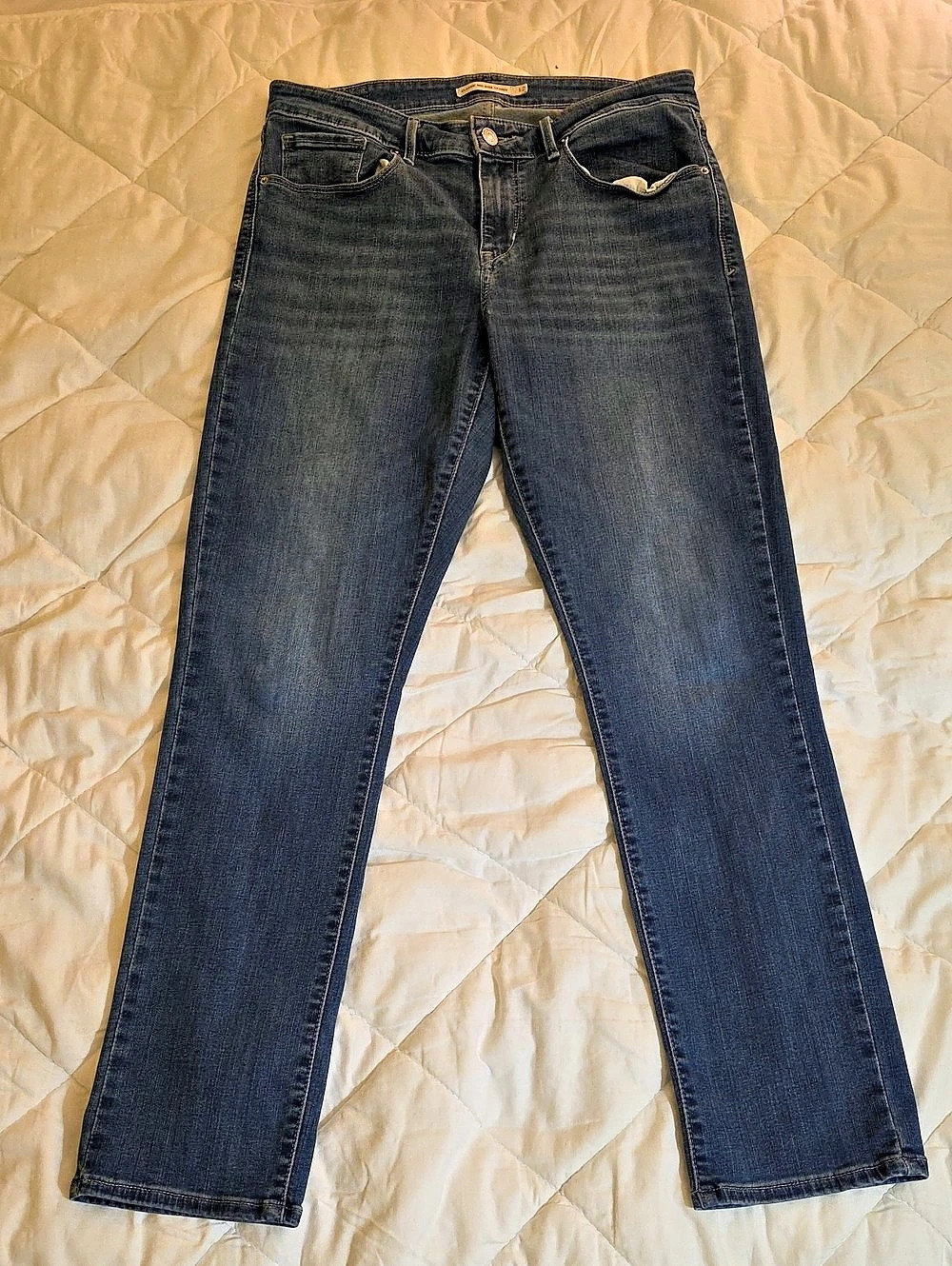 Levi's Classic Mid Rise Skinny Blue Waist 31 Length 30 (12)